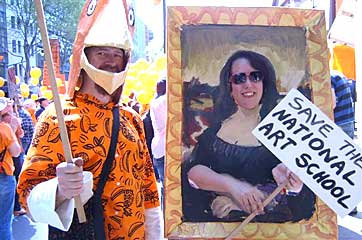 Wendy Sharpe & John Bartholemew saving The National Art School