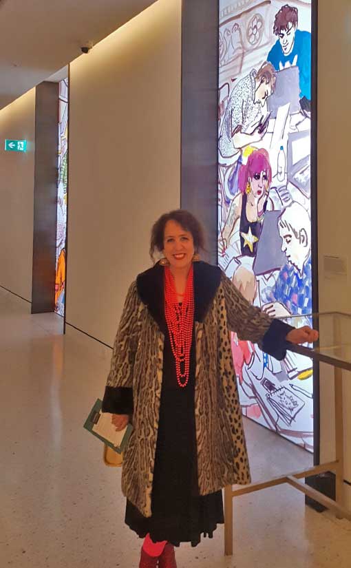 Wendy Sharp 3m high light panels in State Library NSW