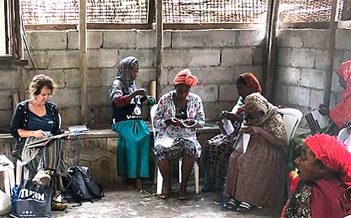 Sharpe drawing at hamlin fistula in ethiopia