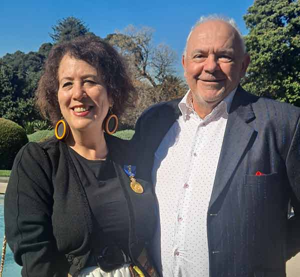 Wendy with investiture guest and AM proposer Ewan Samway