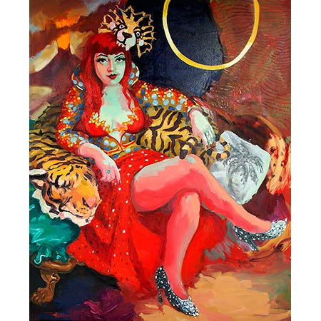Lilikoi Kaos - Circus Oz 2016 210 x 166cm Oil on linen