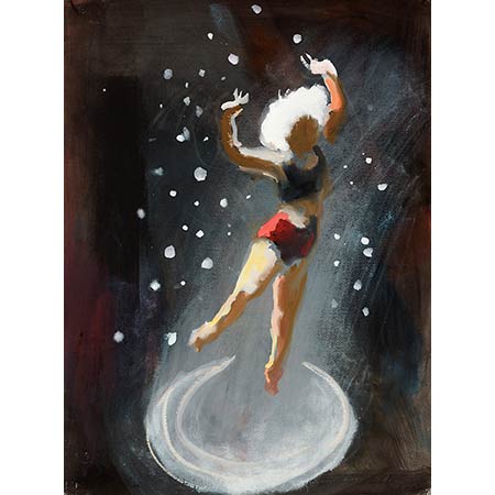 Olivia's Dream 2016 76 x 56cm Gouache on Fabriano paper