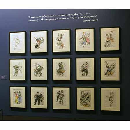 Firebird drawings at The Ballets Russes Exhibition - 2009
