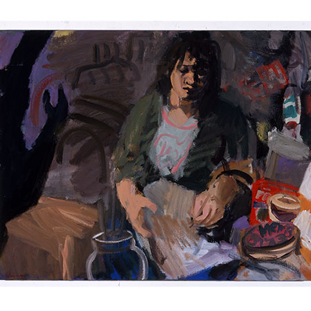 Drawing from memory 2004 Oil on Canvas 100cm x 125cm Private collection