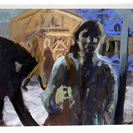 Green Night 2004 Oil on canvas 122cm x 136cm