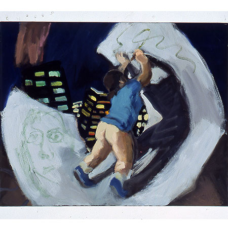 Blue Tshirt 2005 Oil on canvas 41cm x 51cm