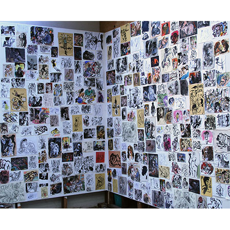 Drawing installation, St Peters Studio 2007