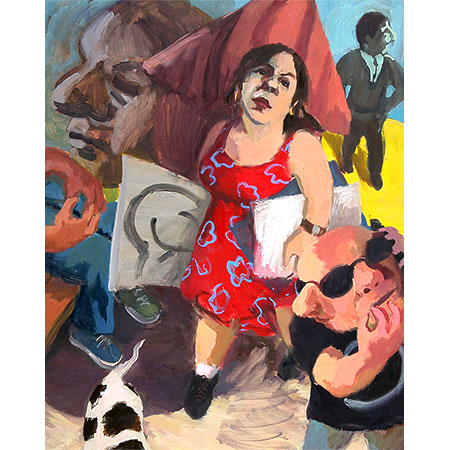 Red Dress 2007  Oil on canvas 198cm x160cm