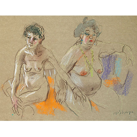 Sabine and Genevieve 2016 Pastel 30cm x 40cm