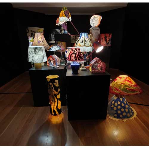 Exhibition 'Ghosts' Lampshades