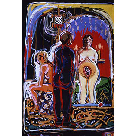 Gouache on black paper, 1985