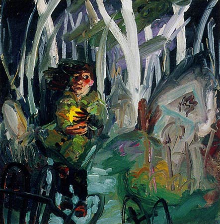 Me in the graveyard at night 1994